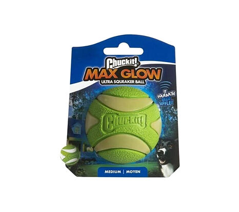 Chuckit! - Míček pískací Max Glow Ultra Squeker Ball